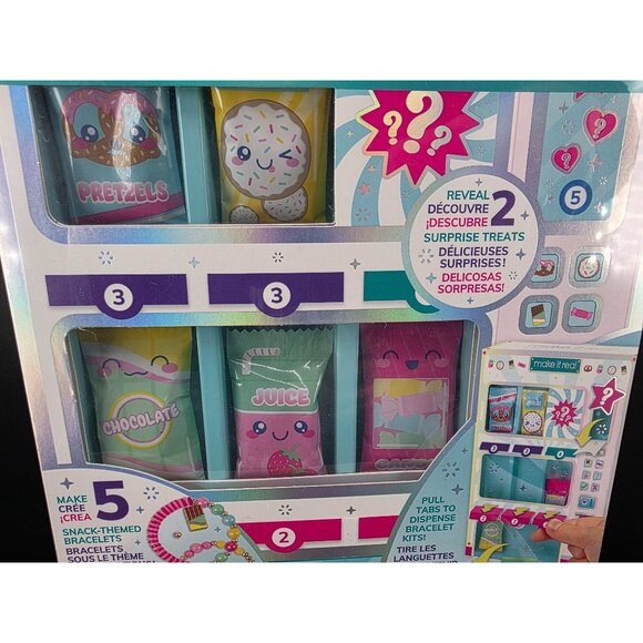 Make It Real Snackers Bracelet Vending Machine Creative Jewelry Making Toy - Picture 3 of 8
